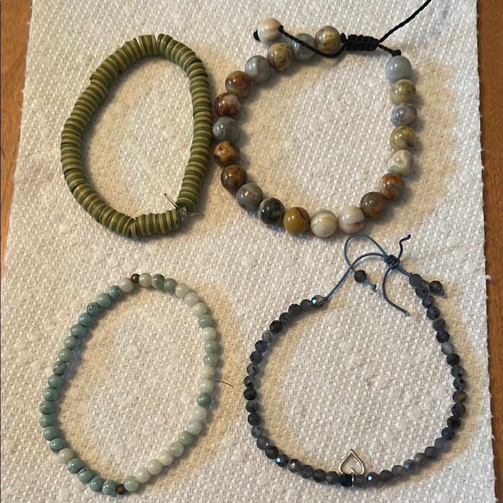 Elegant Multicolor Beaded Bracelet Set